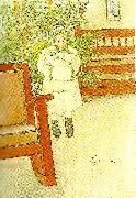 Carl Larsson flicka med gungstol Germany oil painting artist